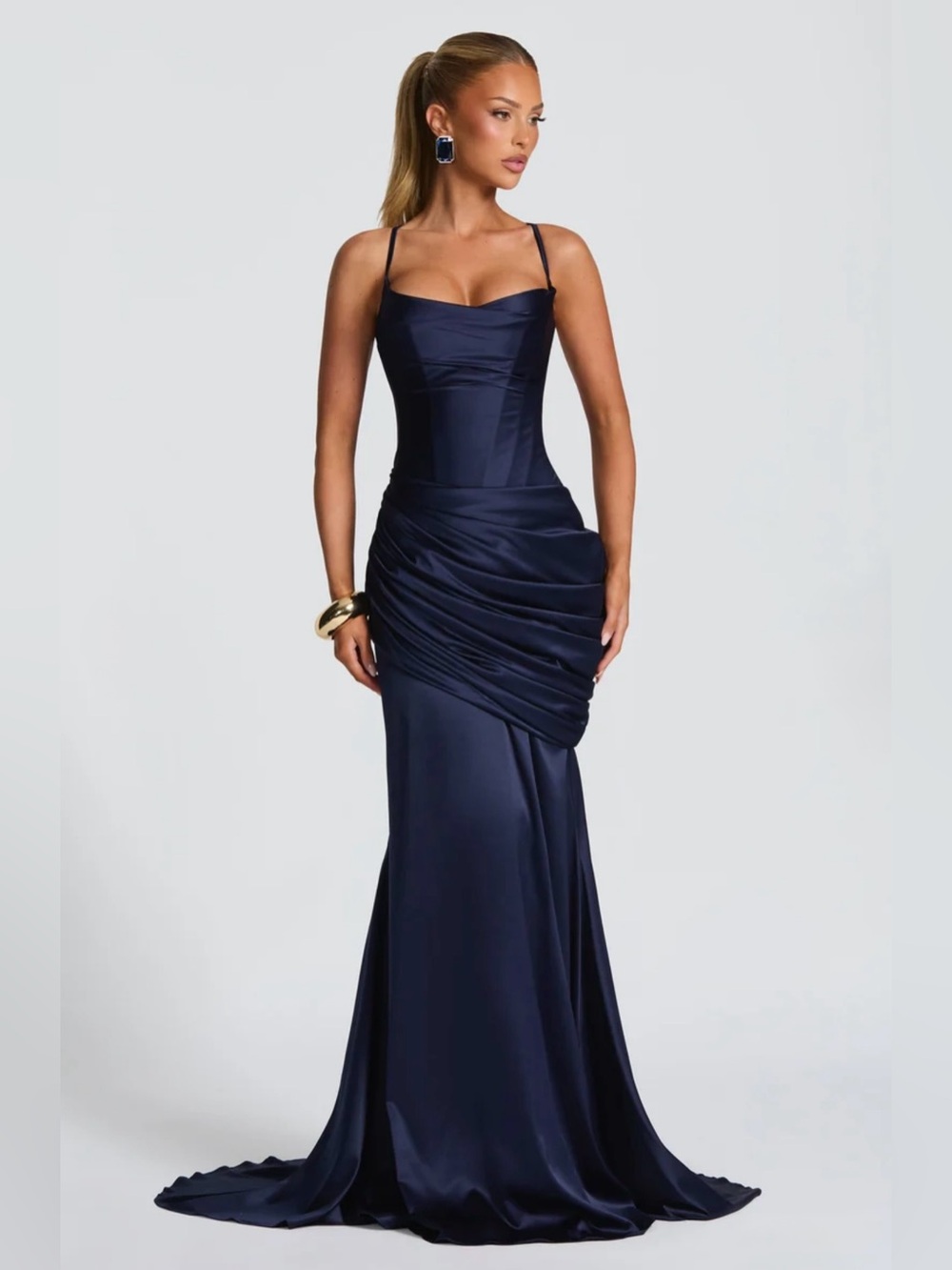 BABYBOO  CONNIE GOWN  Navy dress